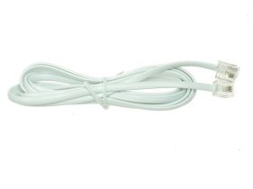 Przyłącze Kabel telefoniczny 6P4C biały (2m)
