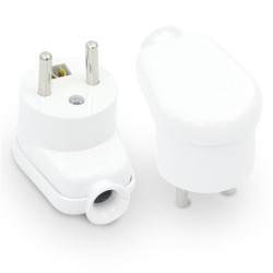 Wtyczka kątowa zu WT-16 16A biała PLASTROL W-10104