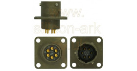 6-Way box mount receptacle (KPT02E10-6P) - ITT Cannon