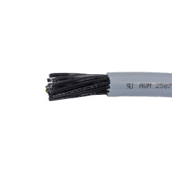 Kabel 6581 liczba żył 18 Nieekranowany Alpha Wire 0.75 mm² 18 AWG Szary 1000 ft Polichlorek winylu