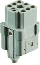 Socket contact insert, H-A 3, 7 pole, unequipped, crimp connection, T2080072201-000