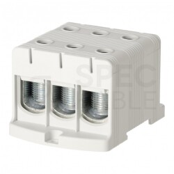 Listwa zaciskowa 3-torowa Al/Cu 35-150mm2 na szynę TH35 szary FJ-E150/3 HEDO