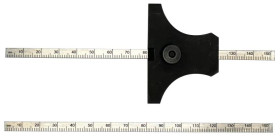 Głębokościomierz, 134mm, dokładność: 90° ±15 min, rozdzielczość: 1 mm, Stal