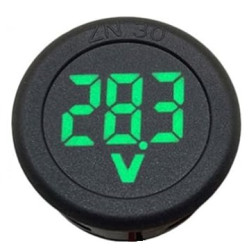 WOLTOMIERZ 4-100V DC OKRĄGŁY, DWA PRZEWODY, ZIELONY (MIER-C100V-G)