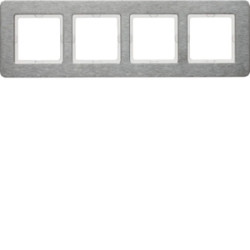Berker Q.7 Ramka poczwórna pozioma stal szlachetna 10246083