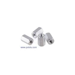 Tulejka dystansowa F-F gwintowana 2-56, długość 7.9mm, aluminium, 4 sztuki