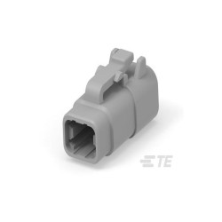 TE Connectivity DTM06-4S DTM Plug Shrouded 4P Female Grey Housing
