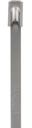 Cable tie, stainless steel, (L x W) 362 x 4.6 mm, bundle-Ø 12.7 to 102 mm, natural, UV resistant, -60 to 538 °C, MLT4S-CP