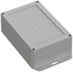 TRU COMPONENTS TC-10860884 Obudowa kołnierza 179.90 x 119.90 x 60.20 poliwęglan szary błyszczący 1 szt.