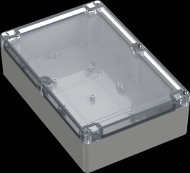 6U07211406437 Industrial housing, 209.7 x 139.8 x 60mm, IP65, light gray