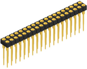 Socket header, 38 pole, pitch 2.54 mm, straight, 10042095