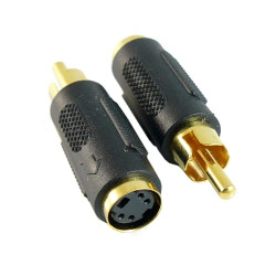 Adapter - przejściówka SVHS wtyk / RCA wtyk