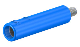 Gniazdo bananowe Żeński Śruba typ Gniazdo bananowe Niebieski 32A Staubli rozmiar 4 mm