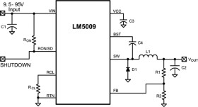 9.5-95V Wide Vin, 150mA Constant On-Time Non-Synchronous Buck Regulator