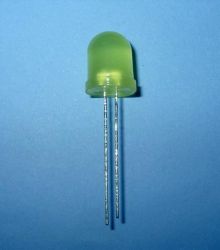 LED 10mm YELLOW MIGAJĄCY MATOWA