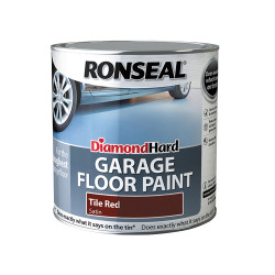 Ronseal 35762 Diamond Hard Garage Floor Paint Tile Red 2.5 litre