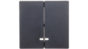 Merten System M Klawisz Podwójny Z Podświetleniem Antracyt Mtn3420-0414