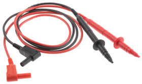 Przewody pomiarowe długość przewodu 1m Schutzinger kategoria CAT II 1000V 16A Wtyk kątowy Zestaw przewodów pomiarowych