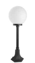Oprawa oświetleniowa zewnętrzna, stojąca Kule Classic K 5002/3/KP 250 OP, E27 max 60W, kolor czarny, klosz biały 0438621