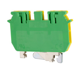 Listwa zaciskowa uziemienia Phoenix Contact poziomy: Podwójny 24 → 12AWGŚruba UDK 3-PE