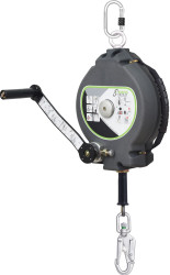 Zabezpieczenie przed upadkiem, Poliamid, 30m, Pojedynczy, Stal nierdzewna