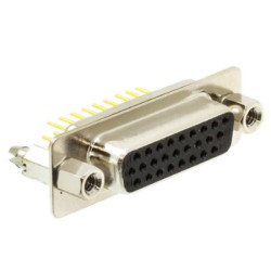 Złącze D-Sub 26-pinowe Żeński Kątowe Montaż na panelu raster 2.29mm