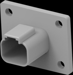 Pin housing, 2 pole, for DEUTSCH DT series, DT04-2P-L012