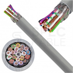 Kabel sterowniczy ELITRONIC-CY LIYCY 20x0,5mm2 szary 250/500V ekranowany olejoodporny linka TKD