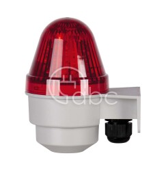 Sygnalizator optyczno-akustyczny COBLHP582G, czerwony LED, 90 dB, 2 tony, 24...