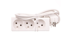 Przedłużacz 3-Gniazda Z/U 10A 1,5M /Omy 3X1/ Biały Ps-370 T-105390