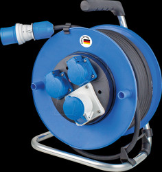 10176 Camping cable reel with CEE plug and powerlight, 25 m