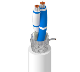 Kabel wieloparowy 1 -parowy 0,2 mm² 2 -rdzeniowy Ekranowany 24 AWG AWG PVC 300 V RS-485