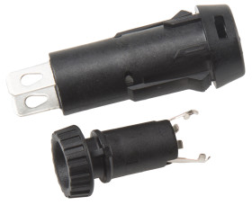 Oprawa bezpiecznikowa montowana w tablicach Montaż panelowy rozmiar: 5 x 20mm 16A 250V ac Lutowie Schurter