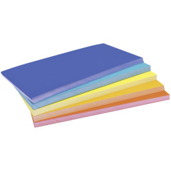 Magnetoplan 112501540 Rainbow Cards Rectangular Assorted 200mm x 100mm 250 pcs