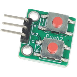Moduł klawiatury 1x2-bit 2 przyciski