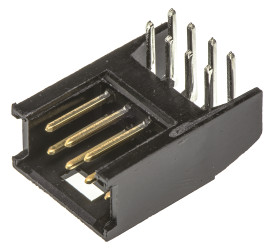 Listwa stykowa PCB 8-pinowe AMPMODU MOD II raster: 2.54 mm Kąt prosty 2-rzędowe TE Connectivity Otwór przelotowy750 V W