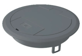 Kaseta zasilająca z wyjściem przewodu plastikowa szara GES R2 7011 7405082