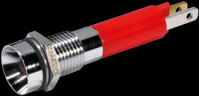 19090350 LED signal light, 5 mm, red, 24 V, indoor recessed, Ø8 mm, 1200