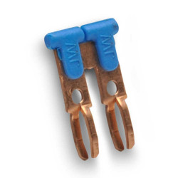 Mikroprzełącznik Zworka wtykowa RS PRO wymiary styku 10.4 x 2mm Blok zacisków 20A Wciskane