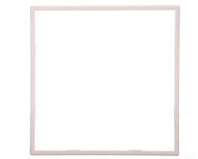 DANTE Ramka pojedyncza zewnętrzna dekoracyjna biały 4504200