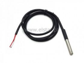 Czujnik temperatury DS18B20, przewód 3m, silikon