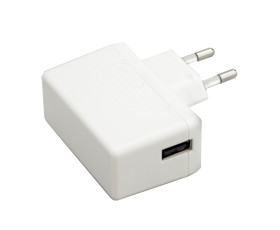 Adapter AC/DC Uwy 5V dc Iwy 2.4A USB typ A 12W typ wtyczki: Typ C