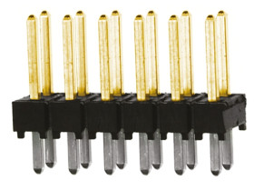Złącze szpilkowe 12-pinowe TSW raster: 2.54 mm Prosty 2-rzędowe Samtec Otwór przelotowy 550 V Bez osłony