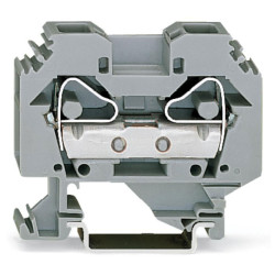 WAGO 283-101 12mm 2-conductor Through Terminal Block Grey AWG 24-6