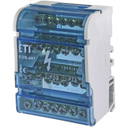 Blok rozdzielczy 4bieg.125A 4x 7 EDB-407 ETI633365