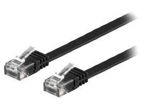 F.U/UTP6-CU-070BK Patch cord U/UTP 6 linka Cu PVC czarny 7m 32AWG