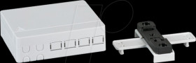 FTTH-BOX-IN-5 FTTH connection box 4-fold, indoor, top-hat rail