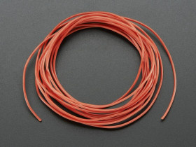 Adafruit Silicone Cover Stranded-Core Wire - 2m 30AWG Red