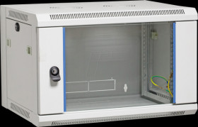 691721FGR.2 19" wall-mounted housing, Flat Pack, 21U, depth 600 mm