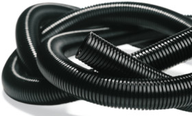 Corrugated hose, inside Ø 9.9 mm, outside Ø 13 mm, BR 20 mm, PA, black, 169-22100